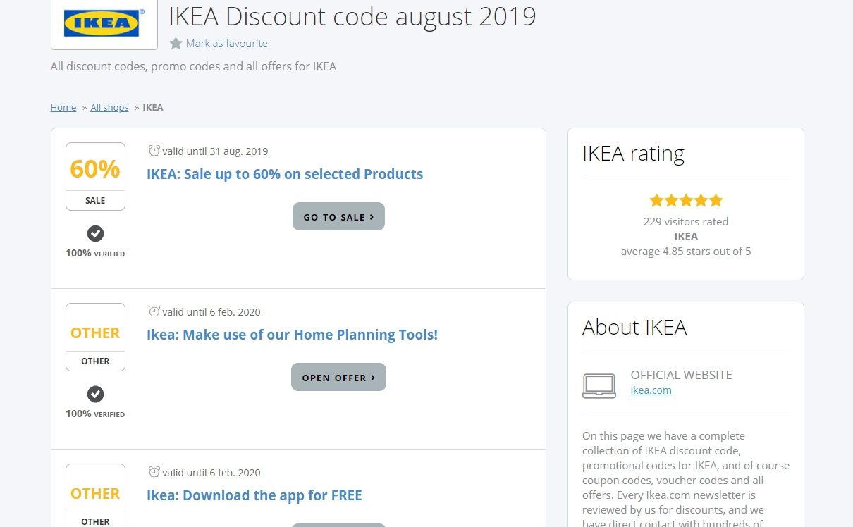 🤑 IKEA Discount Code for August 2024 ⇒ 100 Working